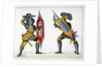 Two knights fighting on foot by Friedrich Martin von Reibisch