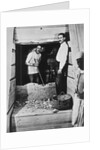 Howard Carter and a colleague excavating a tomb in the Valley of the Kings by Harry Burton