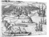 Battle in Jamaica between Christopher Columbus and Francisco Poraz by Theodore de Bry