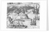 Battle in Jamaica between Christopher Columbus and Francisco Poraz by Theodore de Bry