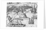 Battle in Jamaica between Christopher Columbus and Francisco Poraz by Theodore de Bry