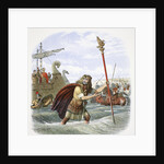 The Roman standard bearer of the 10th legion landing in Britain by James William Edmund Doyle