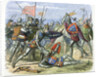 Henry V of England attacked by the Duke of Alencon at the Battle of Agincourt by James William Edmund Doyle