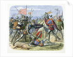 Henry V of England attacked by the Duke of Alencon at the Battle of Agincourt by James William Edmund Doyle