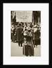 Woman holding a placard in support of the war effort by Anonymous