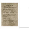Never say die by Anonymous
