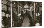 Hudson River subway train by Edwin Levick