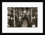 Hudson River subway train by Edwin Levick