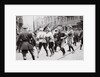 Men in Bolshevik uniform fighting police in the street by Anonymous