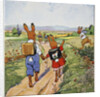 The walk to school by Fritz Kock-Gotha