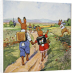 The walk to school by Fritz Kock-Gotha