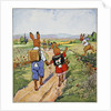 The walk to school by Fritz Kock-Gotha