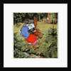 Jumping a stream on the way to school by Fritz Kock-Gotha