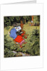 Jumping a stream on the way to school by Fritz Kock-Gotha