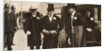 Winston Churchill arriving at the doors of St Margaret's, Westminster, on his wedding day by Anonymous
