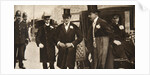 Winston Churchill arriving at the doors of St Margaret's, Westminster, on his wedding day by Anonymous