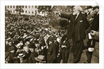 Keir Hardie speaking at a peace rally in Trafalgar Square by S and G