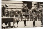 King George V awarding the Victoria Cross to Private Wilfred Edwards by Anonymous