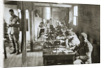 Interior of a signal exchange during the Battle of the Somme by Anonymous