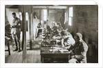 Interior of a signal exchange during the Battle of the Somme by Anonymous