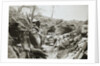 British troops resting in a captured German trench by Anonymous