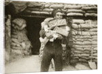 The mail arrives during the Battle of the Somme by Anonymous