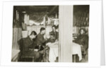 British soldiers in a captured German dugout by Anonymous