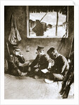 Japanese soldier making a telephone call by Anonymous