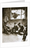 Japanese soldier making a telephone call by Anonymous