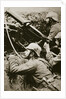German soldiers manning a machine gun by Anonymous