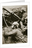 German soldiers manning a machine gun by Anonymous