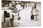Jobless New Yorkers selling apples on the pavement by Anonymous