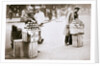 Jobless New Yorkers selling apples on the pavement by Anonymous