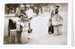 Jobless New Yorkers selling apples on the pavement by Anonymous