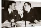 Thomas E Dewey with Fiorello H La Guardia, Mayor of New York by Anonymous
