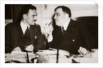 Thomas E Dewey with Fiorello H La Guardia, Mayor of New York by Anonymous