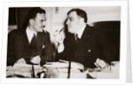 Thomas E Dewey with Fiorello H La Guardia, Mayor of New York by Anonymous