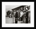 Ford Trimotor plane about to depart from an airfield by Anonymous