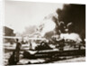 The wreckage-strewn Naval Air Station, Pearl Harbour by Anonymous