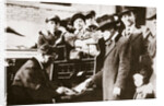 Head of the Anti-Rent League enrolling new members in New York USA by Anonymous