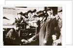 Head of the Anti-Rent League enrolling new members in New York USA by Anonymous