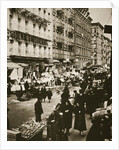 Street market on Orchard Street by Frederick Bradley