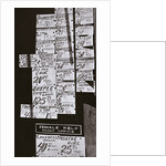 Window of an employment office, on Sixth Avenue near Forty-third Street, New York by Anonymous