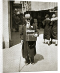 Blind man begging, Great Depression by Anonymous