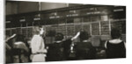 Female workers in the telephone room, New York Stock Exchange by Anonymous