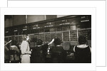 Female workers in the telephone room, New York Stock Exchange by Anonymous
