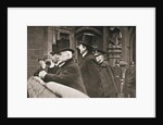 Members of both Houses watching suffragettes in Parliament Square by Anonymous