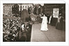 Christabel Pankhurst, British suffragette, addressing a crowd in Trafalgar Square by Anonymous