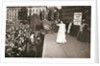 Christabel Pankhurst, British suffragette, addressing a crowd in Trafalgar Square by Anonymous