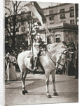 British suffragette Elsie Howey as Joan of Arc by Anonymous